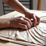 **

A vibrant and detailed close-up of an artist meticulously preparing their artwork for submission to a contest. Focus on the "embalagem" (packaging) aspect – hands carefully wrapping the piece, ensuring it arrives in perfect condition. The background is a softly blurred art studio with natural light. Emphasis on high-quality materials and attention to detail.

**