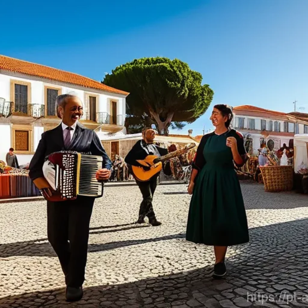 문화예술 펀딩 사례 분석 - **A Vibrant Cultural Celebration in Portugal**
    "A lively outdoor scene capturing the success of ...