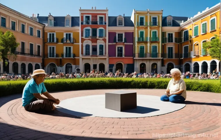 공연예술 투자 - **Prompt:** A bustling and energetic backstage or preparation area of a theater or a cultural festiv...